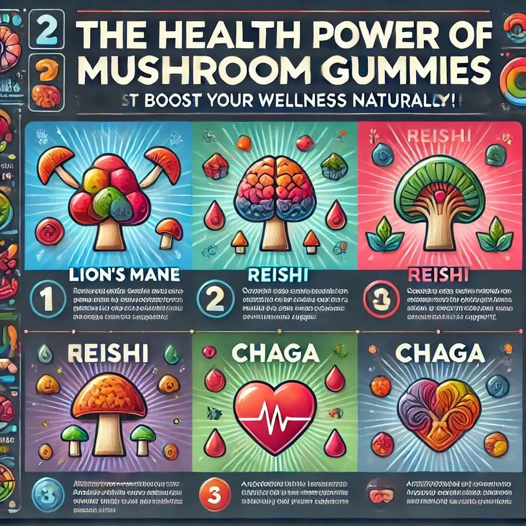 Reishi, and Chaga mushrooms