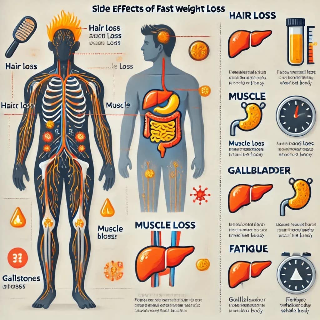 Side effect of fast weight loss