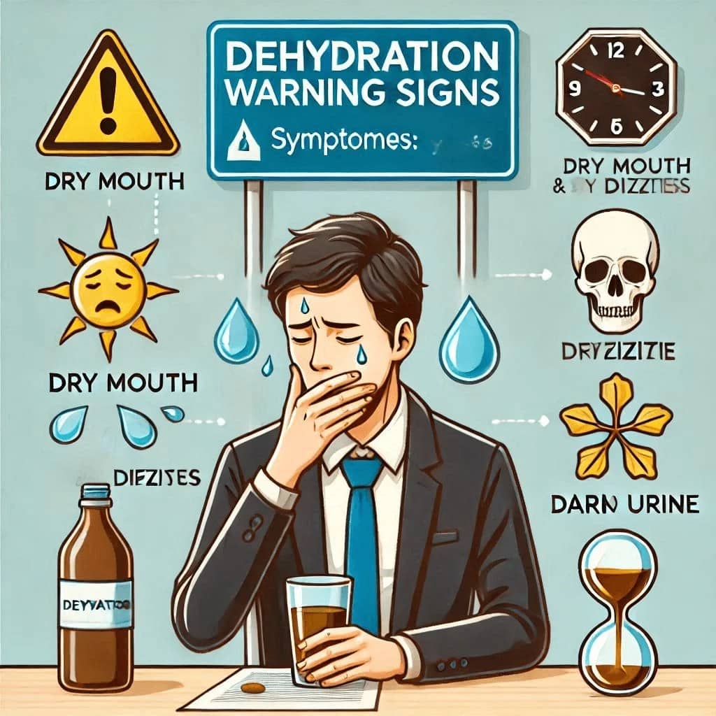 Maximize Health Water Consumption - Dehydrations warning signs 