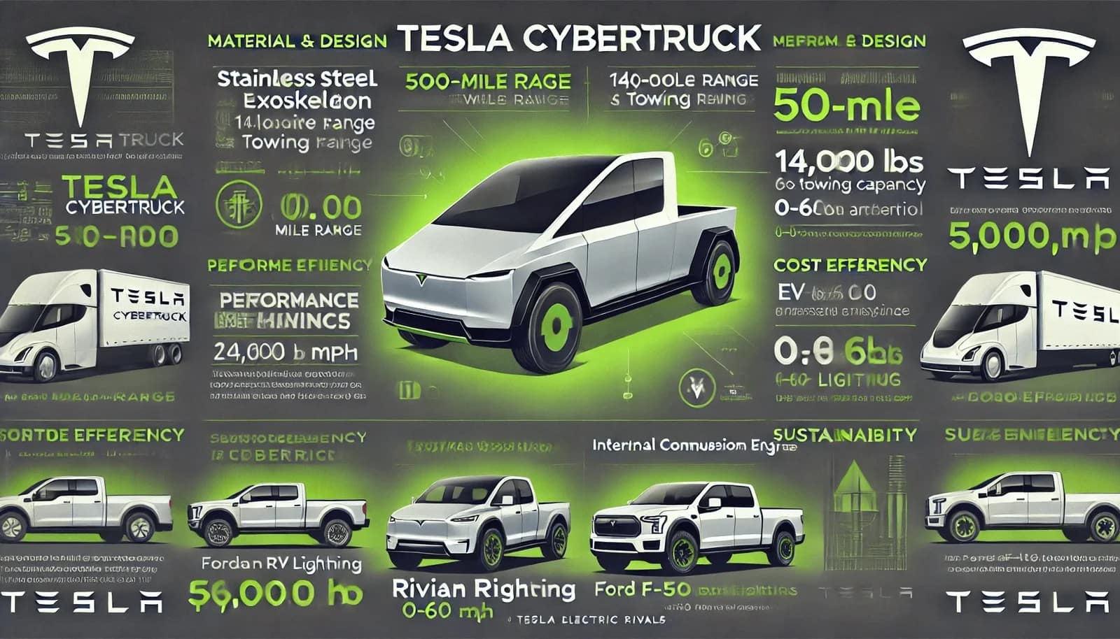 Tesla Cybertruck infographics 1