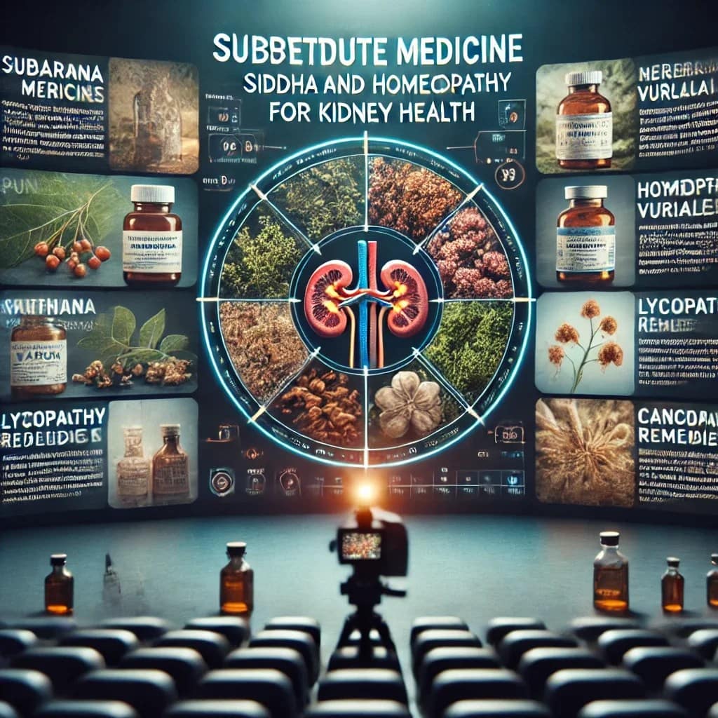 Substitute Medicine: Siddha and Homeopathy for Kidney Health