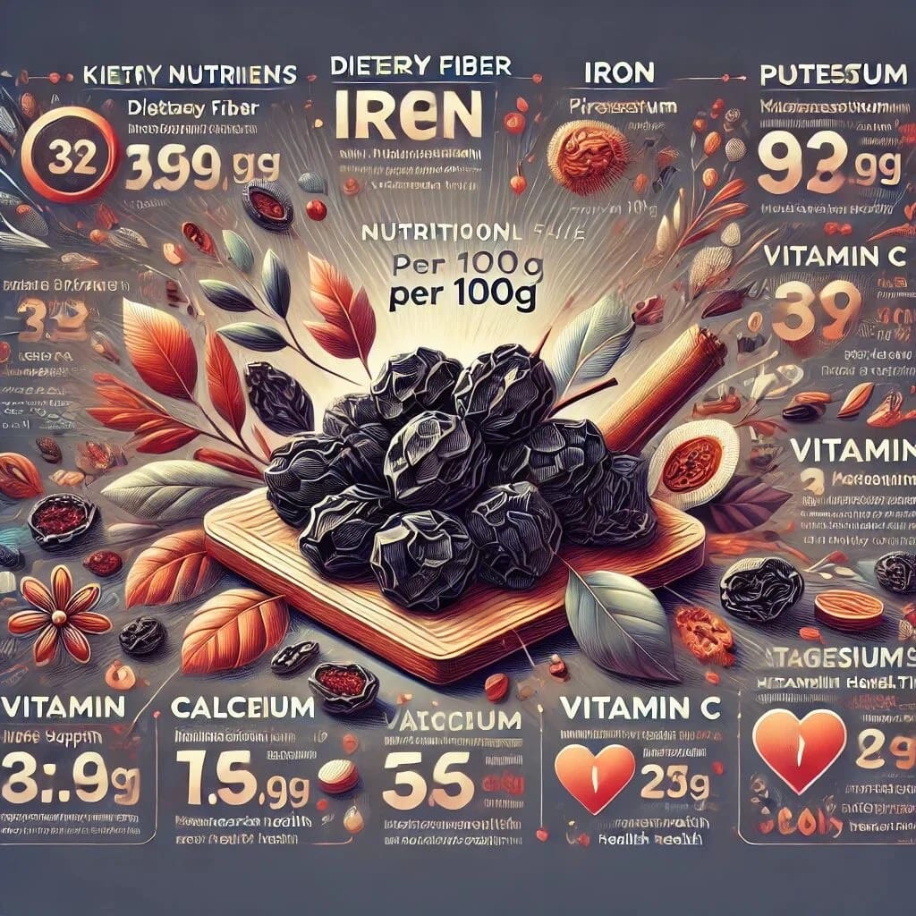 Nutritional Profile of Black Raisins