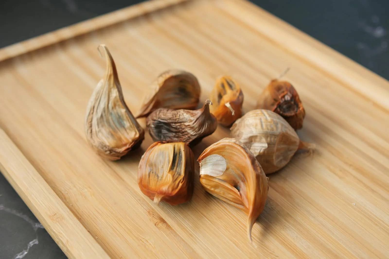 close up of garlic cloves